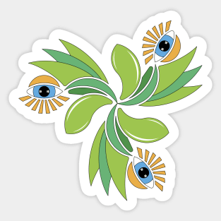 All Eyes on Nature Contemporary Graphic Sticker